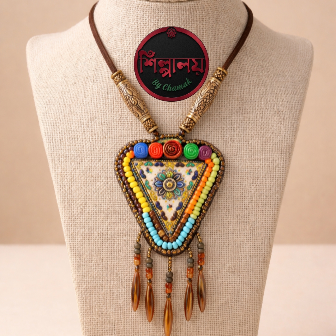 Bohemian Handmade necklace hover